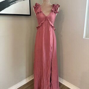Francesca's Blush Pink Maxi Dress